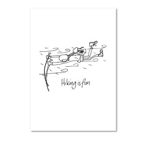 Hiking is Fun Card