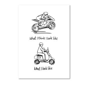 What I think I look Like - Motorbike Card