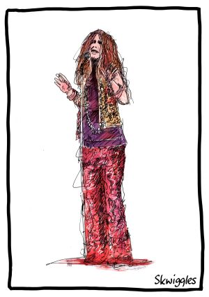 Janis Joplin A3 Colour Print