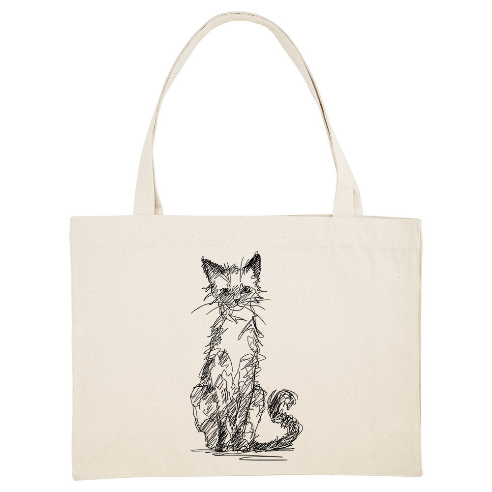 Scruffy Cat – Tote Bag – Skwiggles