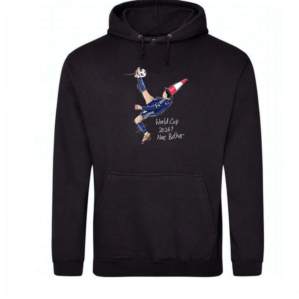 Scotland World Cup 2026 - Kids - Black - Age 5 to 6 - Hoodie (Small sizing)